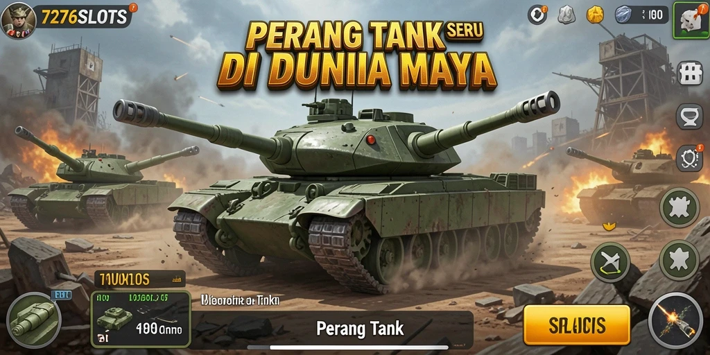Antarmuka <strong>7276SLOTS</strong> yang menarik dengan detail tank yang menakjubkan.