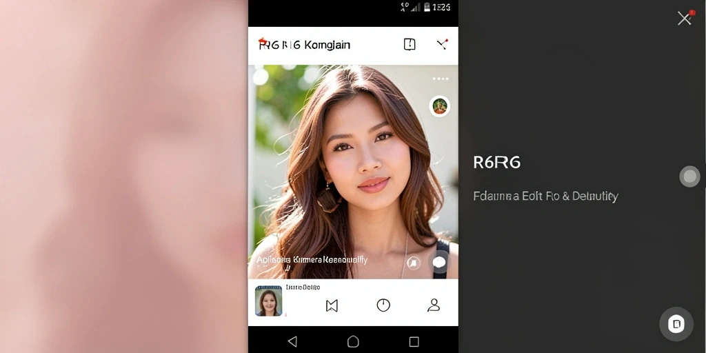 Tampilan antarmuka <strong>R6R6</strong> yang intuitif dengan berbagai pilihan edit.